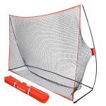 GoSports Golf Practice Hitting Net - Choose Between Huge 10 Ft x 7 Ft or 7 Ft x 7 Ft Nets - Personal Driving Range for Indoor or Outdoor Use - Designed By Golfers for Golfers