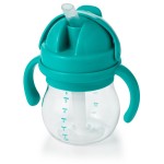OXO Tot 6 Ounce Transitions Straw Cup with Removable Handles - Teal