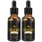 FULLLIGHT TECH 2 Pack Beard Oil for Men Growth 100% Natural Argan Oil,Jojoba Oil Leave in Conditioner Softener for Mustache Grooming Moisturizing
