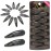 Dofash Snap Hair Clips Metal Grips 5CM/2IN Claw Clips for Thin Hair Basic Hair Accessories Hair Clips for Women (Black)