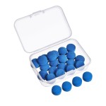 Gejoy 20 Pcs Billiard Pool Cue Tips Replacement Kit Pool Stick Tips Billiard Cue Tips with Storage Box for Pool Cues Snooker (Blue, 13 mm)