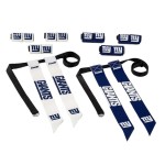 NFL New York Giants Unisex Franklin Sports NFL New York Giants Youth Flag Football Setfranklin Sports NFL New York Giants Youth Flag Football Set, White, One Size