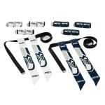 NFL Seattle Seahawks Unisex Franklin Sports NFL Seattle Seahawks Youth Flag Football Setfranklin Sports NFL Seattle Seahawks Youth Flag Football Set, White, One Size