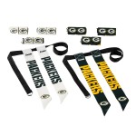 NFL Green Bay Packers Unisex Franklin Sports NFL Green Bay Packers Youth Flag Football Setfranklin Sports NFL Green Bay Packers Youth Flag Football Set, White, One Size