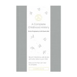 Promptly Journals, A Complete Childhood History: From Pregnancy to 18 Years Old (Grey, Linen) | Baby Book and Pregnancy Journal | Baby Memory Book