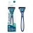 Preserve Shave 5 Five Blade Refillable Razor, Made from Recycled Materials, Navy Blue