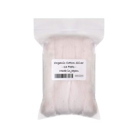 Japanese Organic Cotton Sliver 13 Feets 100% Organic Unbleached [Made in Japan] (1 Pack)