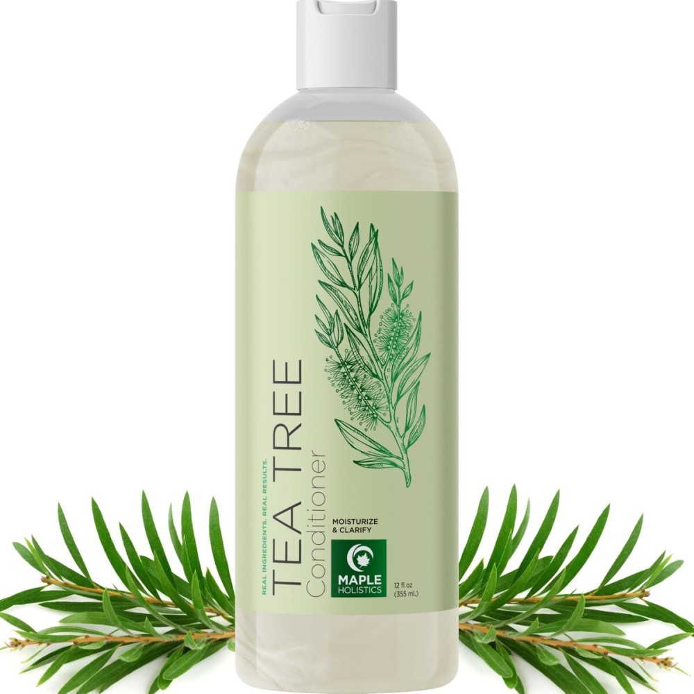 Tea Tree Conditioner for Dry Hair - Tea Tree Oil Conditioner for Damaged Dry Hair and Cleansing Conditioner for Dry Scalp Care - Sulfate Free Conditioner with Nourishing Tea Tree Oil for Hair Care