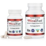 HealFast Complete Surgery & Injury Recovery Supplement: for Wound, Scar Treatment & Bruising w/Vitamins, Bromelain, Quercetin & Probiotics (Pre+Post Op)