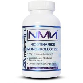 MAAC10 NMN Supplement Real Nicotinamide Mononucleotide (NMN 125mg Capsules). The Most Powerful NAD+ Precursor More Stable Than Riboside. We use 99% Pure Pharmaceutical Grade Stabilized NMN (30 Count)