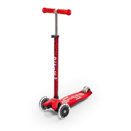 Micro Kickboard - Maxi Deluxe LED - Three Wheeled, Lean-to-Steer Swiss-Designed Micro Scooter for Kids with Motion-Activated Light-Up Wheels for Ages 5-12