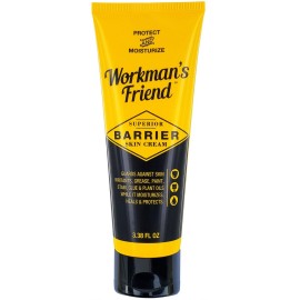 WORKMAN\'S FRIEND Barrier Skin Cream - Moisturizes, Heals & Restores Dry, Cracked Skin - Shields Harsh Chemicals & Plant Oils - 3.38 ounce