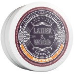 Lather & Wood Shaving Soap - Bay Rum - Simply the Best Luxury Shaving Cream - Tallow - Dense Lather with Fantastic Scent for the Worlds Best Wet Shaving Routine. 4.6 oz (Bay Rum)