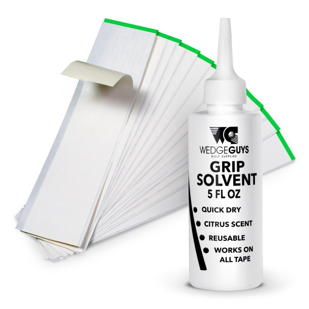 Wedge Guys Golf Grip Kits for Regripping Golf Clubs - Professional Quality - Options Include Hook Blade, 15 or 30 Tape Strips, 5 or 8 oz Solvent, Grip Tape Remover, Bench Vise & Rubber Clamp