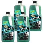 Zep Drain Defense Pipe Build-Up Remover - 64 oz (Case of 4) ZLDC64 - Professional Strength Liquid Pipe Build Up Remover