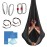 Aerial Silk Yoga Hammock & Swing for Home, Inversion Exercises, Starter Kit for All Levels - Durable with Extension Straps, Carabiners, and Pose Guide