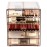 Sorbus Acrylic Clear Makeup Organizer - Big & Spacious Cosmetic Display Case - Stylish Designed Jewelry & Make Up Organizers and Storage for Vanity, Bathroom (4 Large, 2 Small Drawers) [Bronze Glow]