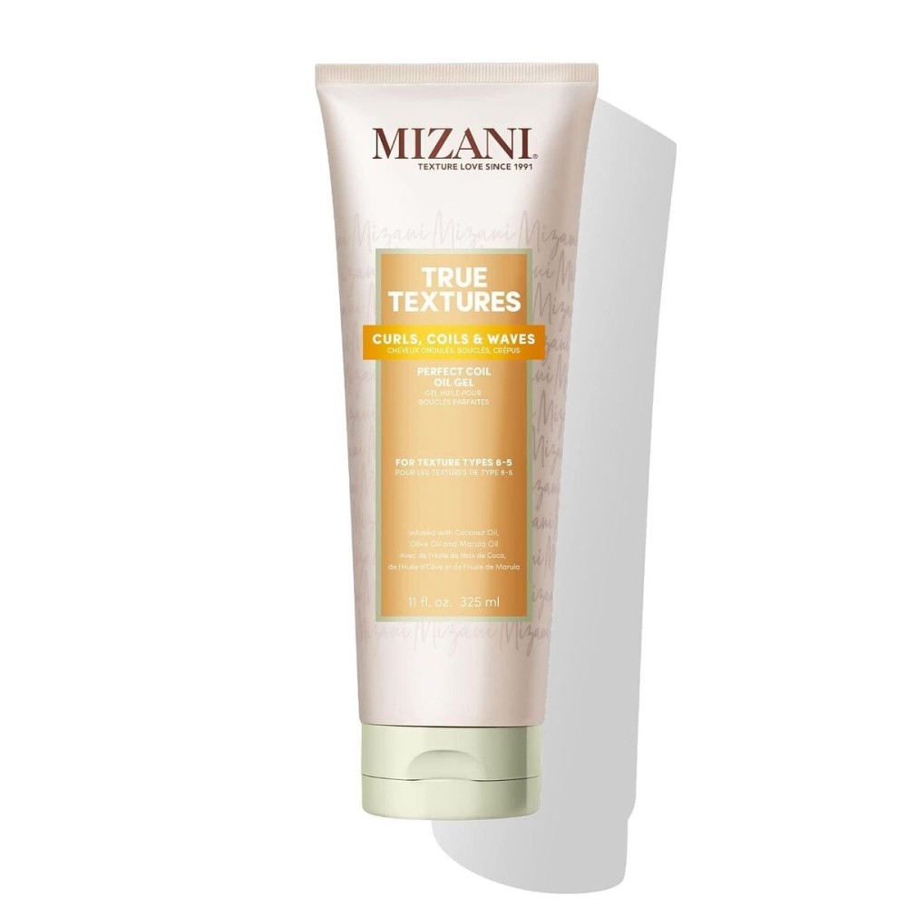 Mizani True Textures Perfect Coil Oil Gel - Curly Hair Gel for Wash and Go Styles, with Olive & Coconut Oil, Anti Frizz, Silicone-Free, No Drying Alcohols, Paraben-Free