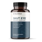 Nuvana Shut Eye Natural Sleep Aid Supplement for Adults | 5mg Melatonin | Helps Relax and Promote Natural Deep Sleep with Valerian Root, Chamomile & Magnesium | Vegan & Non-GMO | 60 Capsules