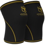 Iron Bull Strength Knee Sleeves 7mm (1 Pair) - Compression Brace & Knee Sleeve For Weightlifting, Powerlifting & Cross Training - Knee Support for Squats - Men & Women (Small/Green)