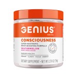Genius Consciousness - Premium Nootropic Powder for Focus, Memory & Mental Clarity - AlphaSize, NeuroFactor, Lions Mane & Dynamine - Natural Brain Booster for Studying, Work & Creativity - Watermelon