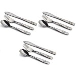 9 Piece Stainless Steel Kids Cutlery, Child and Toddler Safe Flatware, Kids Silverware, Kids Utensil Set Includes 3 Knives, 3 Forks, 3 Spoons, Total of 3 Place Settings, Ideal for Home and Preschools