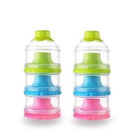 Accmor Baby Formula Dispenser, Non-Spill Stackable Formula Dispenser On The Go, Baby & Kids Snack Containers, Formula Container for Travel, BPA Free