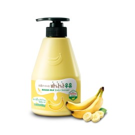 Kwailnara Banana Milk Body Wash - Korean Body Wash with Banana Extract for Soft, Hydrated Skin 560 g / 19.75 oz.