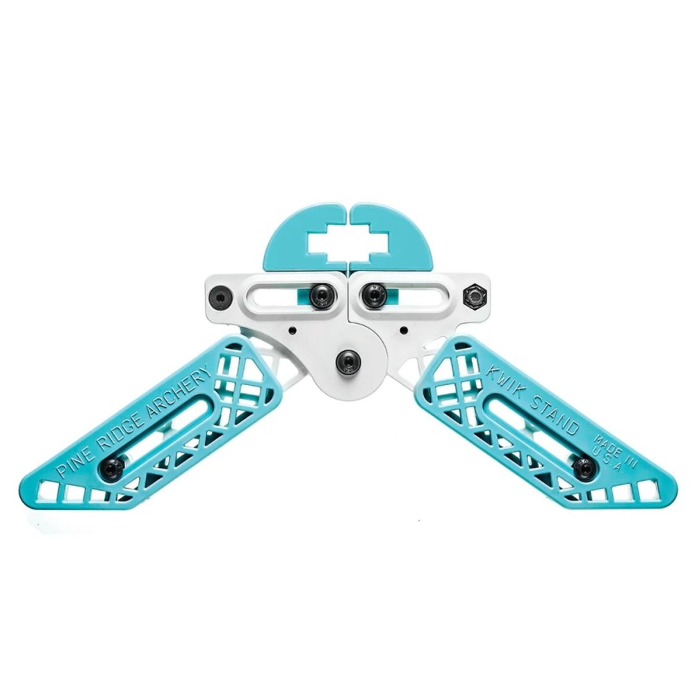 Pine Ridge Archery unisex adult Kwik Stand Bow Support, White/Turquoise, Universal US