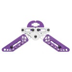 Pine Ridge Archery unisex adult Kwik Stand Bow Support, White/Purple, Universal US