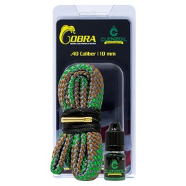 CLENZOIL Field & Range 40 Cal 10 mm Cobra Bore Cleaner | Gun Barrel Cleaning Kit for 40 Caliber | Includes CLP Gun Bore Cleaner Solution