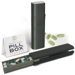 Mimi Medcessories - Pretty Pill Box Set - Stylish & Compact Daily Pill Organizer, Medication Pill Case, Pill Container for Vitamin Management, Pill Holder, Travel Essentials for Women & Men - Steele