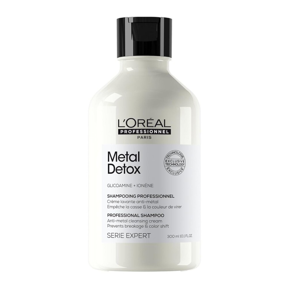 L\'Oral Professionnel Paris Metal Detox Shampoo - Hard Water Chelating Shampoo For Damaged Hair, Removes Metal Build Up and Protects Color & Shine, Paraben & Sulfate-Free