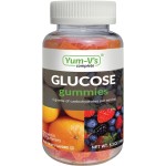 YUM-V\'S Glucose Gummies - Fast Acting Glucose Gummy - Great Tasting - Gluten Free, Vegan, Non-GMO - Orange & Berry Natural Flavor - 60 Chewable Gummies for Adults & Kids