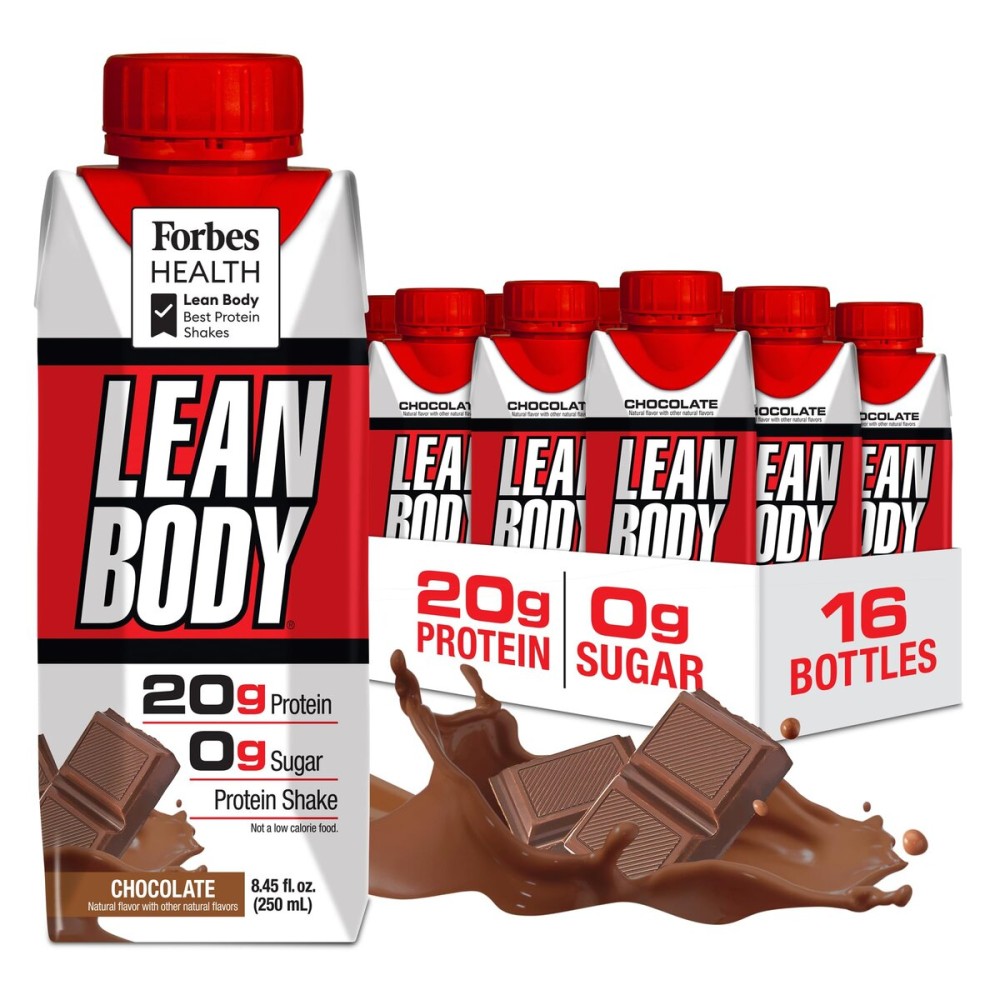 LABRADA Nutrition - Lean Body RTD Whey Protein Shake, Convenient On-The-Go Meal Replacement Shake for Men & Women, 20 Grams of Protein - Zero Sugar, Lactose & Gluten Free, Vanilla (Pack of 16)