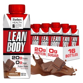 LABRADA Nutrition - Lean Body RTD Whey Protein Shake, Convenient On-The-Go Meal Replacement Shake for Men & Women, 20 Grams of Protein - Zero Sugar, Lactose & Gluten Free, Vanilla (Pack of 16)