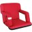 Nova Microdermabrasion 20.5/25 Wide Stadium Seat for Bleachers w/Back Support Padded Cushion Portable Reclining Bleacher Seats Camping Stadium Chair Waterproof Red