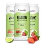 NaturalSlim Magicmag Pure Magnesium Citrate Powder - Stress, Constipation, Muscle, and Heart Support | Natural Strawberry & Lime Flavored Magnesium Supplement - 8oz Drink Mix (3 Pack)
