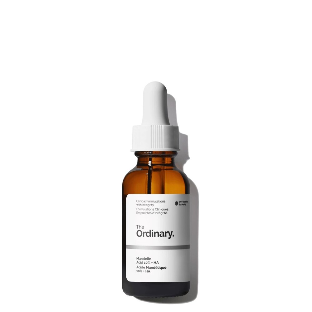 The Ordinary Mandelic Acid 10% + Hyaluronic Acid, Gentle Exfoliating Serum for Clarity and Hydration, 1 Fl Oz