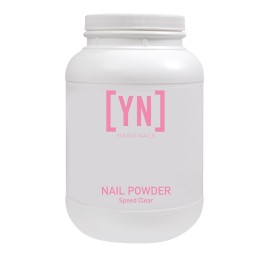 Young Nails Acrylic Speed Powder - Self-Leveling Acrylic Nail Powder, Clear Nude Pink White Acrylic Powder for Nail Extenstion, Professional Grade, Superior Adhesion, Color - Clear, 2268g