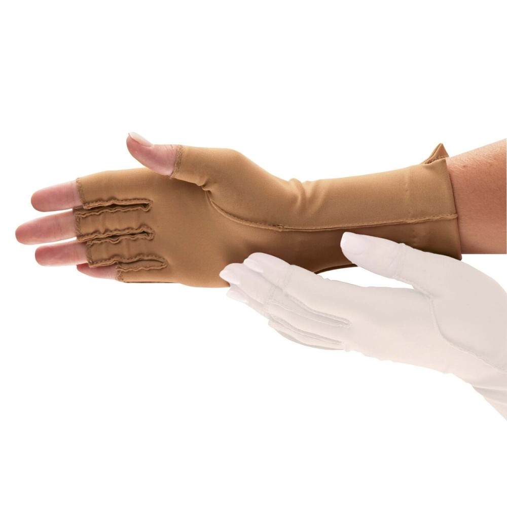 Isotoner Therapeutic Gloves, Right, X-Small, Open Finger