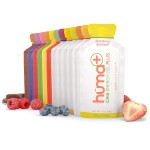 Huma Plus (Double Electrolytes) - Chia Energy Gel, Variety Pack - Stomach Friendly, Real Food Energy Gels (12 Original and 12 Plus Gels)