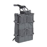 EXCELLENT ELITE SPANKER Tactical Molle Single/Double Open-Top Mag Pouch for M4 M14 M16 AR15 G36 Magazine (Grey, Single)