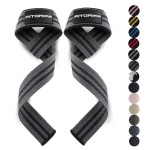 Fitgriff Lifting Wrist Straps for Weightlifting, Gym, Deadlift, Workout (Made of Premium Cotton & Padded) - Men & Women (Standard, Grey)