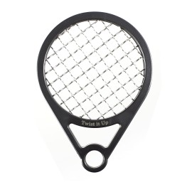 Twist It Up Comb (Bond Black) - Alternative for Hair Sponges, Creates Curls and Twists for Black Men, Tennis Racket Design