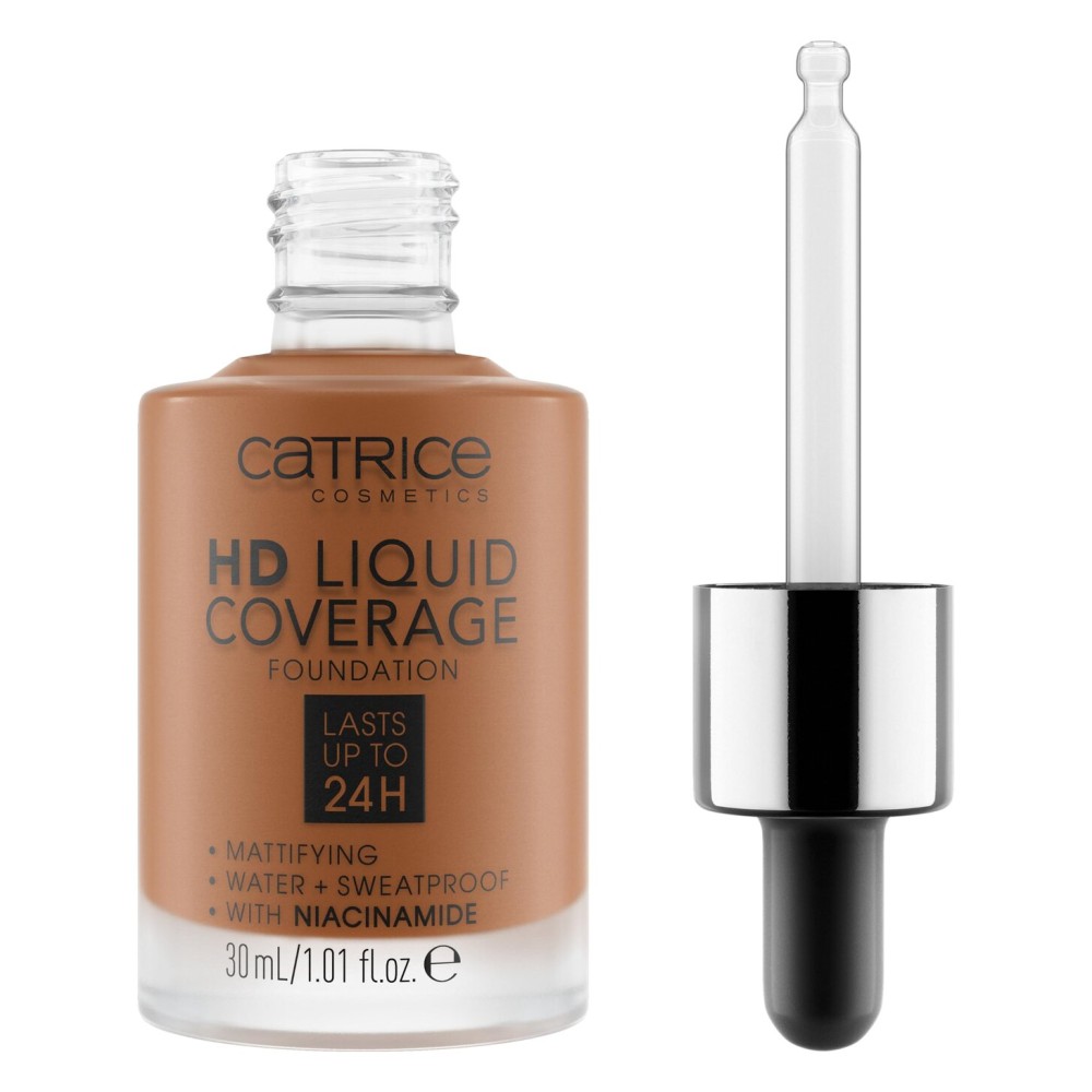 Catrice | HD Liquid Coverage Foundation | Flawless, High Coverage | Vegan & Cruelty Free (085 | Chestnut Beige)