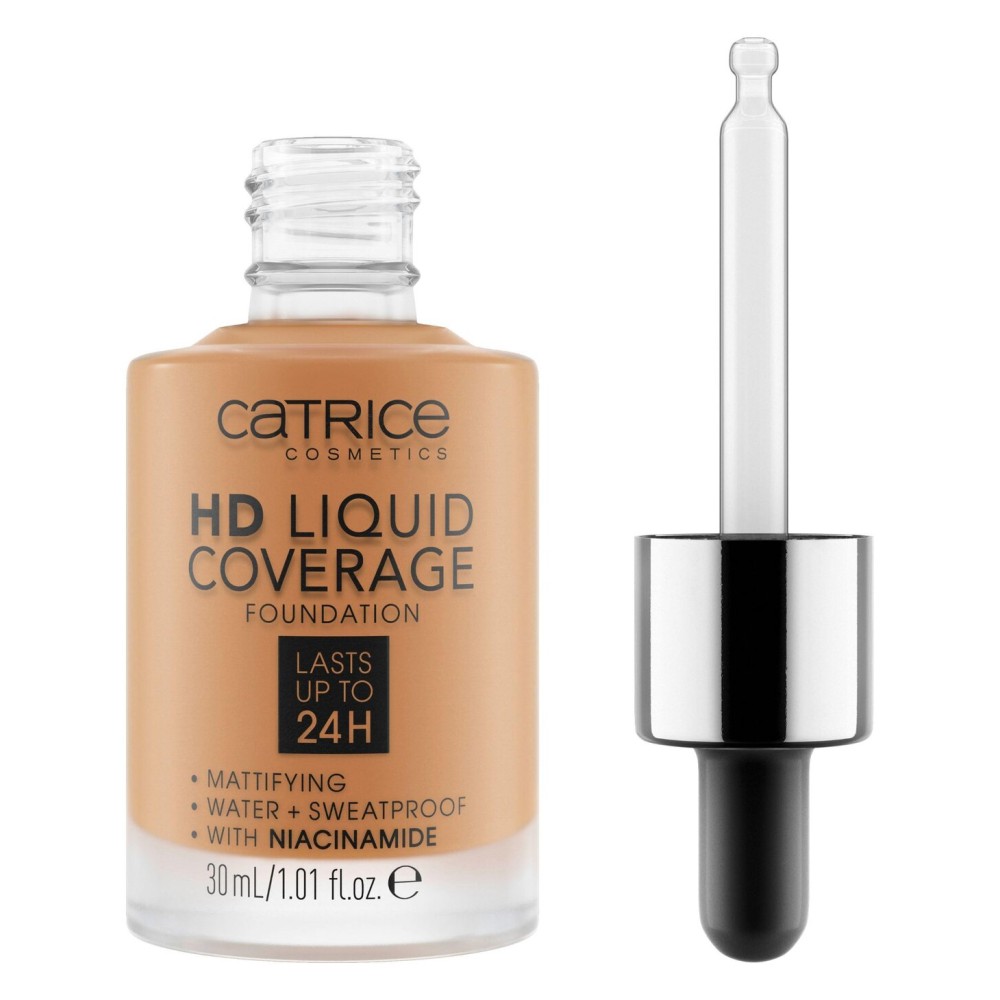 Catrice | HD Liquid Coverage Foundation | Flawless, High Coverage | Vegan & Cruelty Free (065 | Bronze Beige)