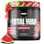 REDCON1 Total War Pre Workout, Watermelon - L Citrulline, Malic Acid, Green Tea Leaf Extract for Pump Boosting Pre Workout for Women & Men - 3.2g Beta Alanine to Reduce Exhaustion (30 Servings)