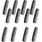 12Pcs Small Combs - Wallet Comb for Men Black Plastic Mens Combs for Hair Disposable Hair Comb Pack Barber Professional Beard Comb for Men