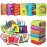 teytoy My First Soft Book, 6 PCS Nontoxic Fabric Baby Cloth Books Early Education Toys Activity Crinkle Cloth Book for Toddler, Infants and Kids Perfect for Baby Shower (New Version)